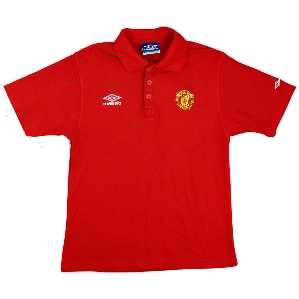 1999-00 Manchester United Umbro Polo Shirt - 9/10 - (S)
