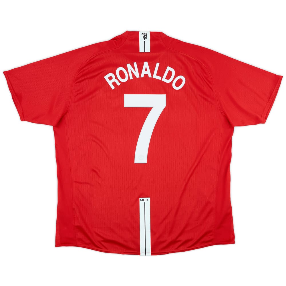 2007-09 Manchester United Home Shirt Ronaldo #7 - 9/10 - (3XL)