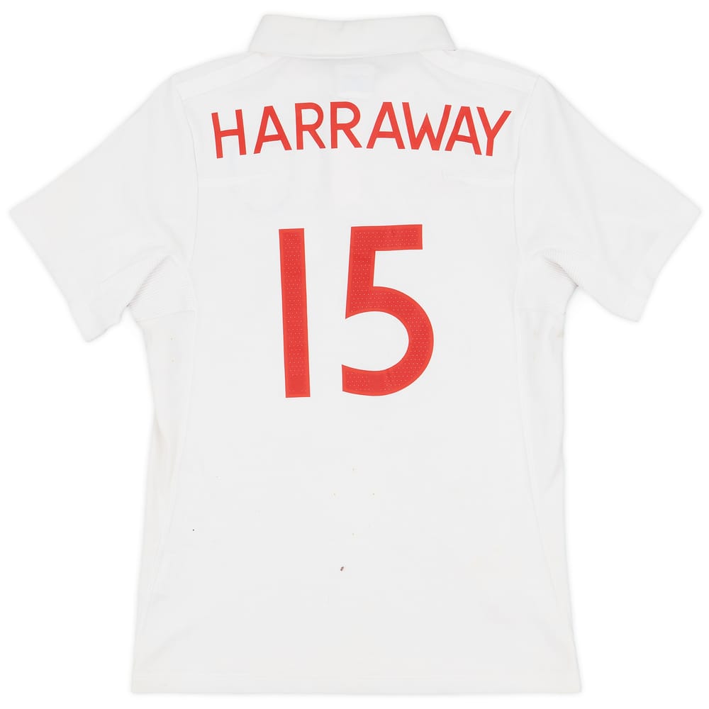2009-10 England Home Shirt Harraway #15 - 5/10 - (M.Boys)