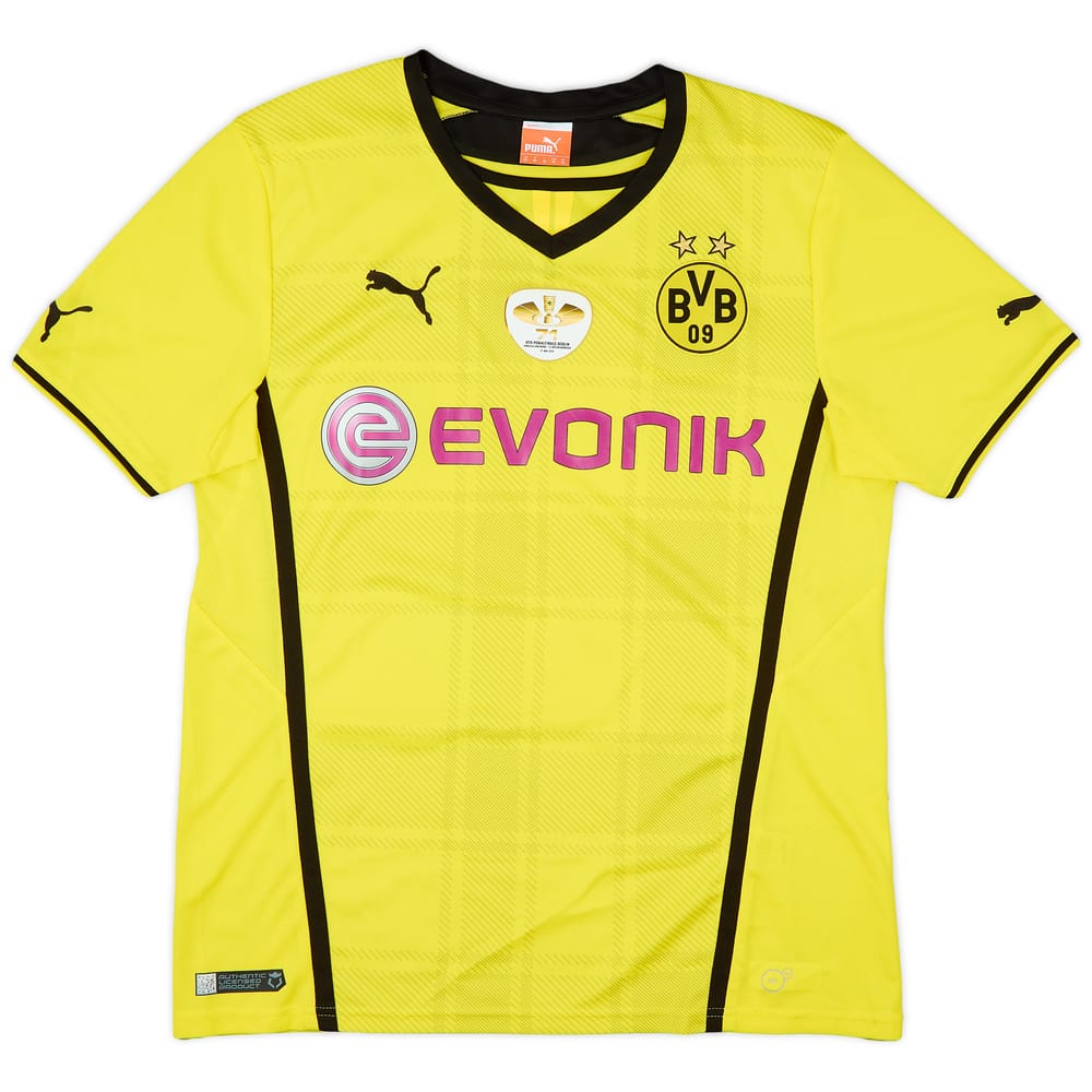 2013-14 Borussia Dortmund Signed Home Shirt - 8/10 - (M)