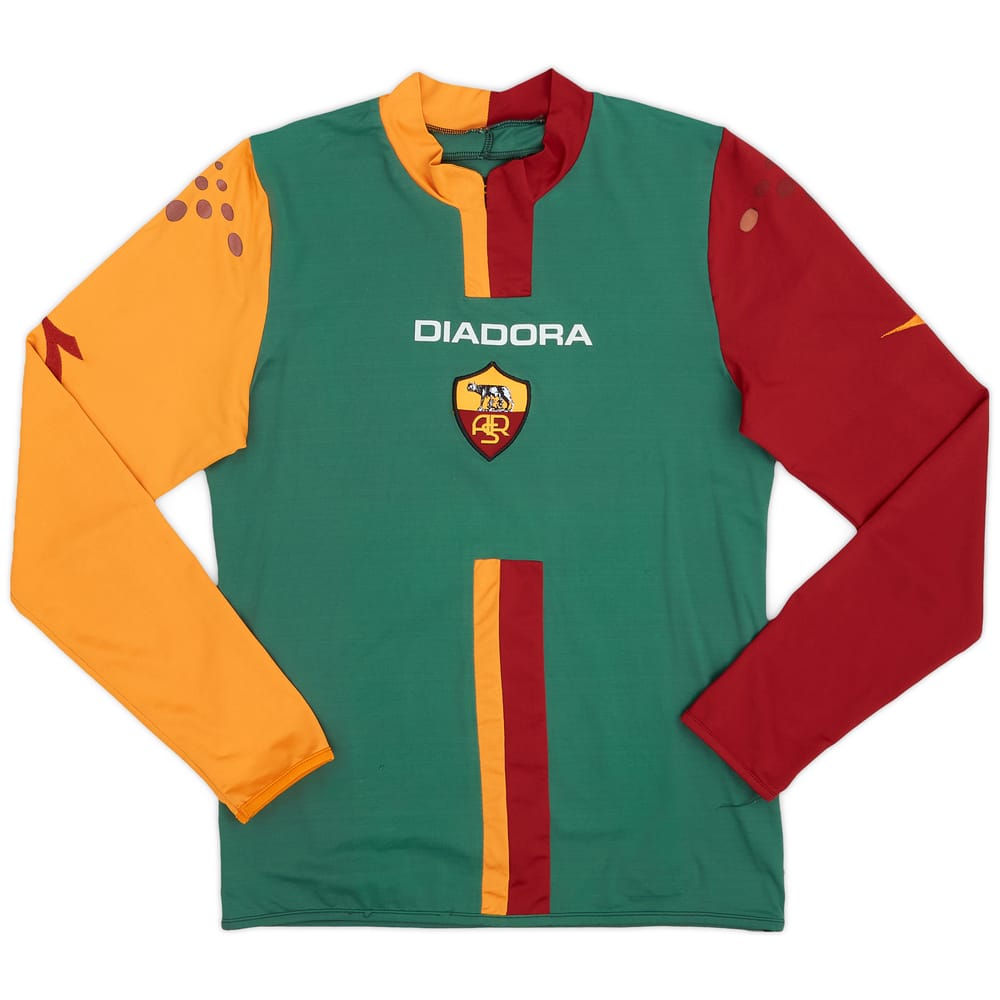 2005-06 Roma Cup Away L/S Shirt - 6/10 - (XS)