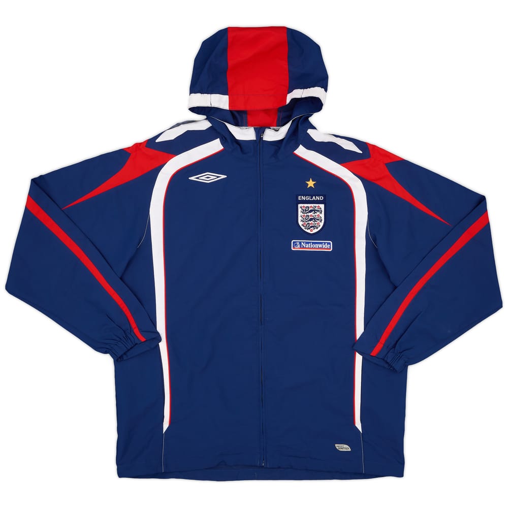 2007-09 England Umbro Hooded Track Jacket - 8/10 - (L)