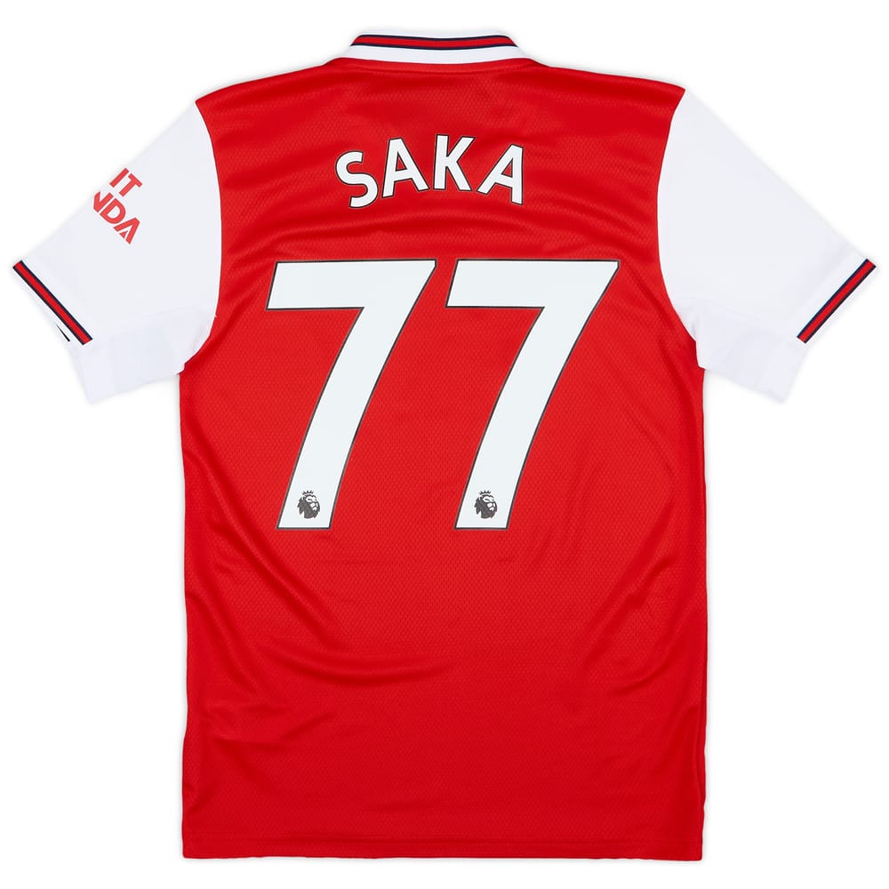 2019-20 Arsenal Home Shirt Saka #77 - 10/10 - (XS)