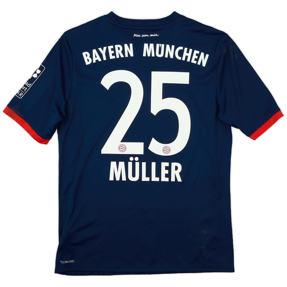 2017-18 Bayern Munich Away Shirt Muller #25 - 9/10 - (XL.Boys)