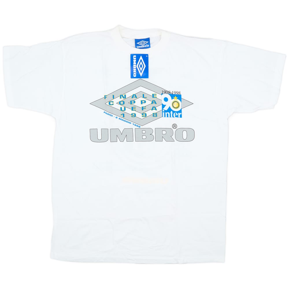1998 Inter Milan Umbro Graphic 'Signed' Fan Tee (XL)