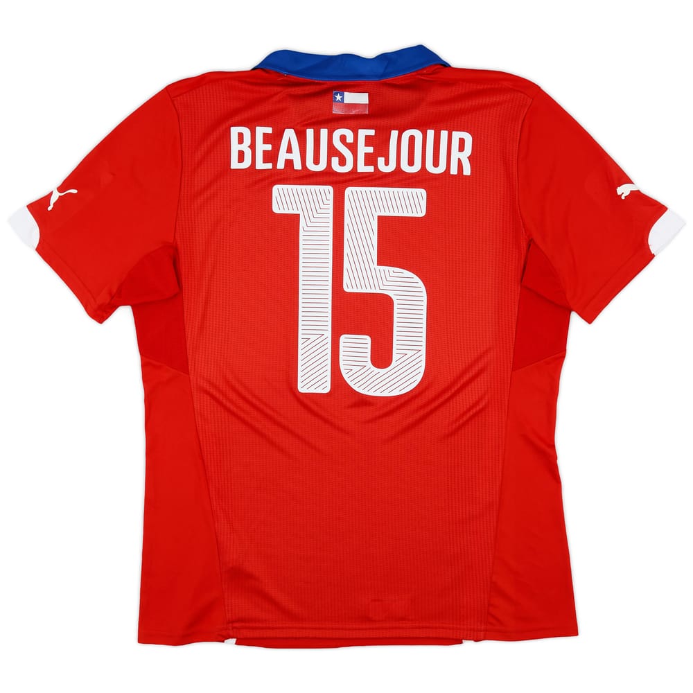2014-15 Chile Home Shirt Beausejour #15 - 8/10 - (XL)