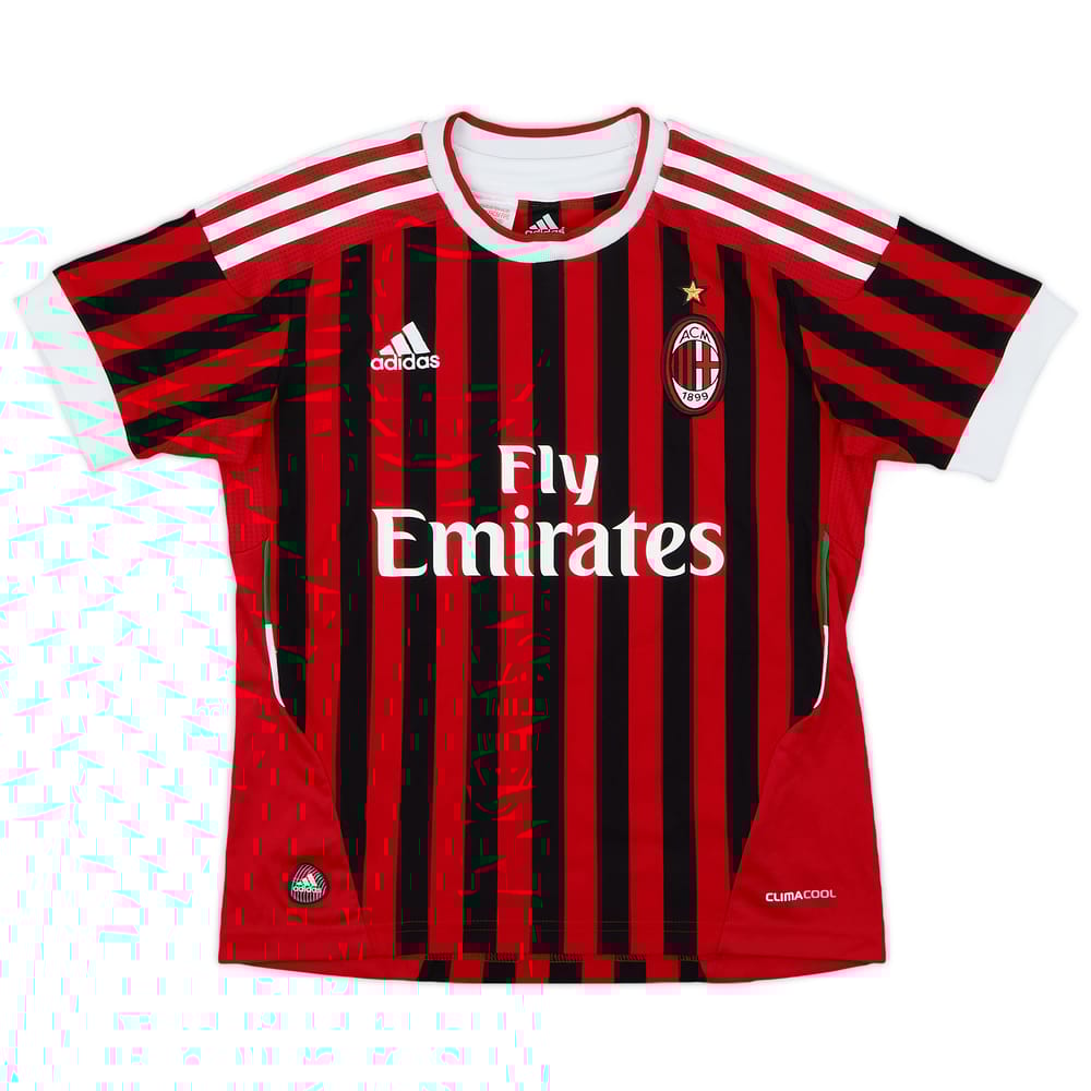 2011-12 AC Milan Home Shirt - 7/10 - (S.Boys)