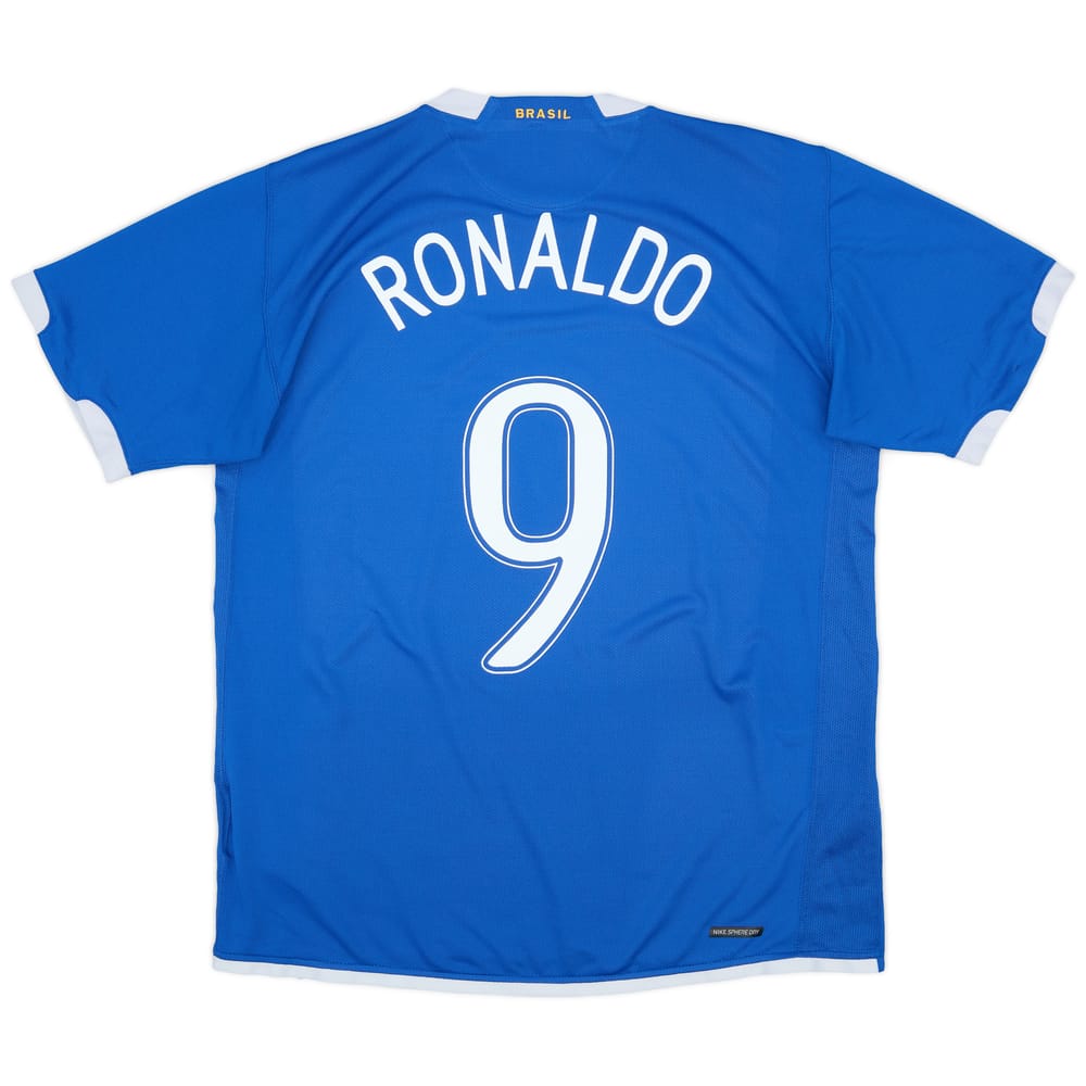2006-07 Brazil Away Shirt Ronaldo #9 - 7/10 - (L)