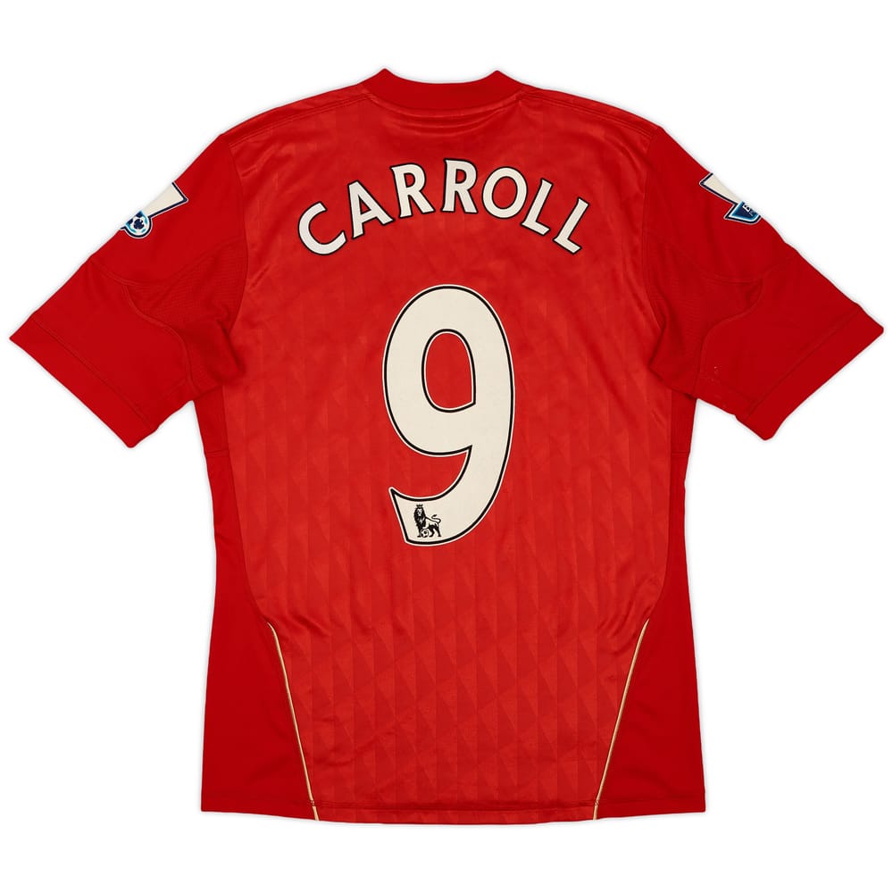 2010-12 Liverpool Home Shirt Carroll #9 - 6/10 - (S)