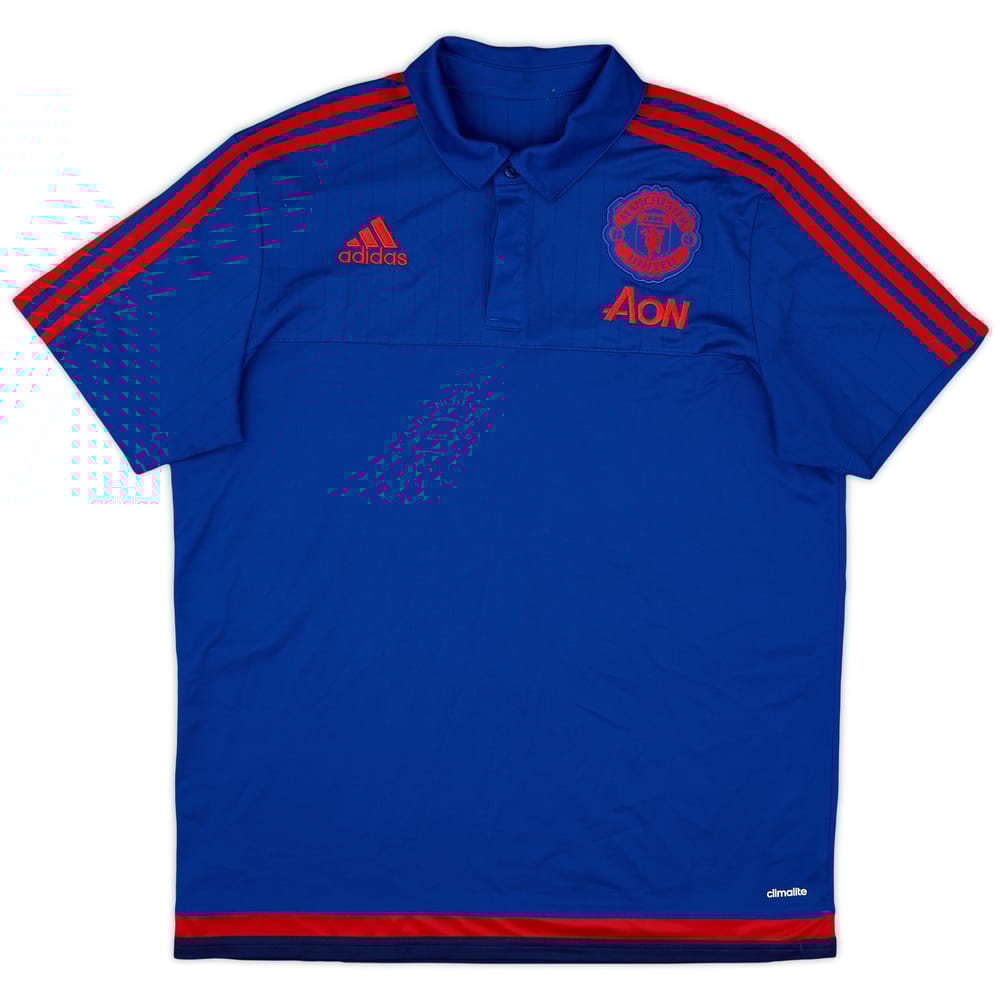 2015-16 Manchester United adidas Polo Shirt - 8/10 - (L)