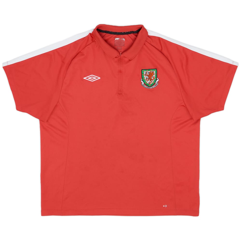 2010-11 Wales Umbro 1/4 Zip Training Shirt - 7/10 - (L)