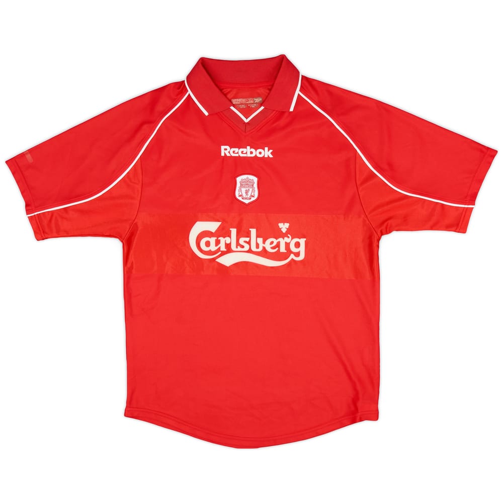 2000-02 Liverpool Home Shirt - 8/10 - (XL.Boys)