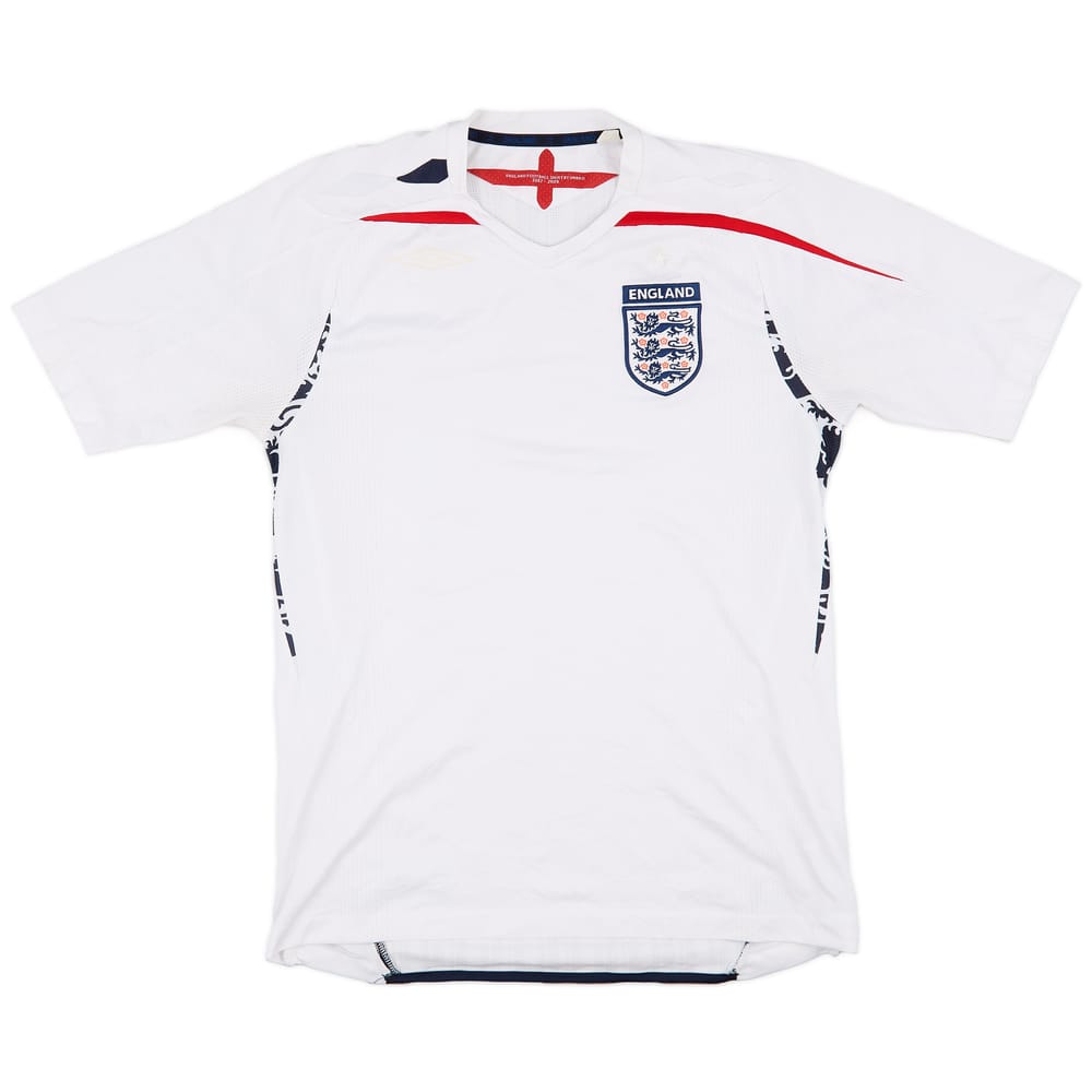 2007-09 England Home Shirt - 4/10 - (M)