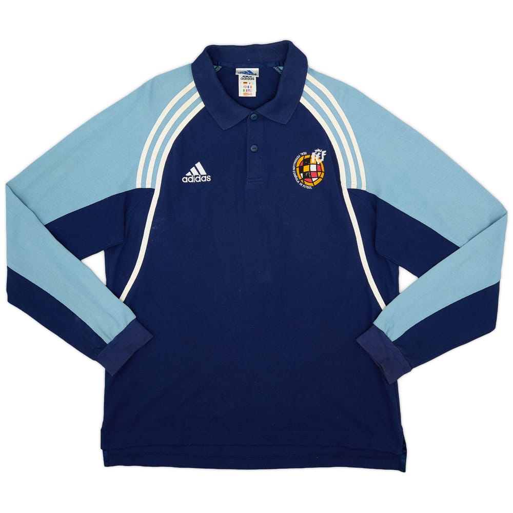 2000-01 Spain adidas Polo L/S Shirt - 6/10 - (L/XL)