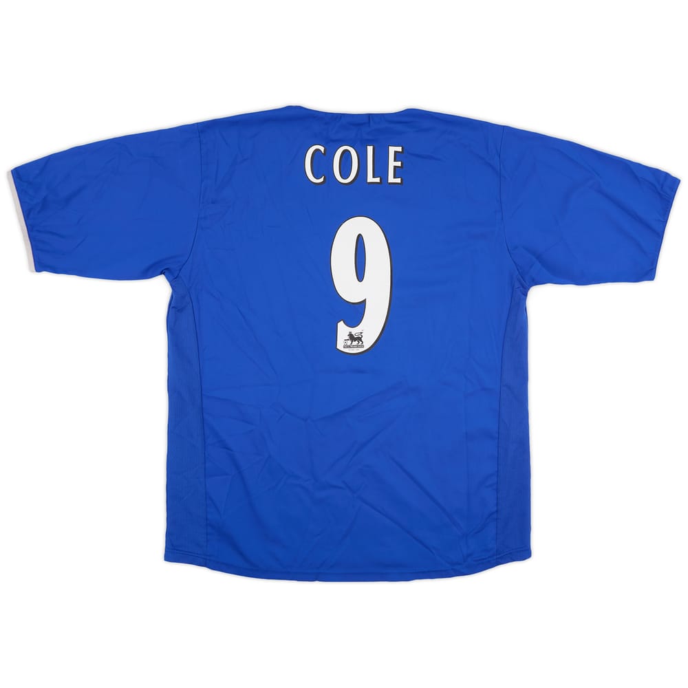 2003-05 Portsmouth Home Shirt Cole #9 - 8/10 - (L)