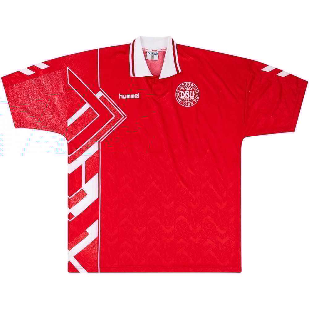 1994-96 Denmark Match Issue Home Shirt #2 (Helveg)