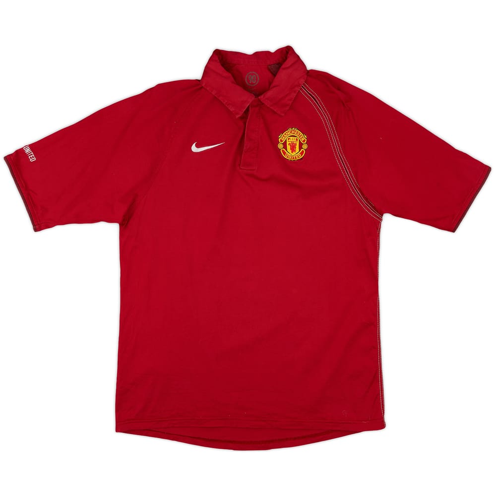 2004-05 Manchester United Nike Polo Shirt - 8/10 - (M)