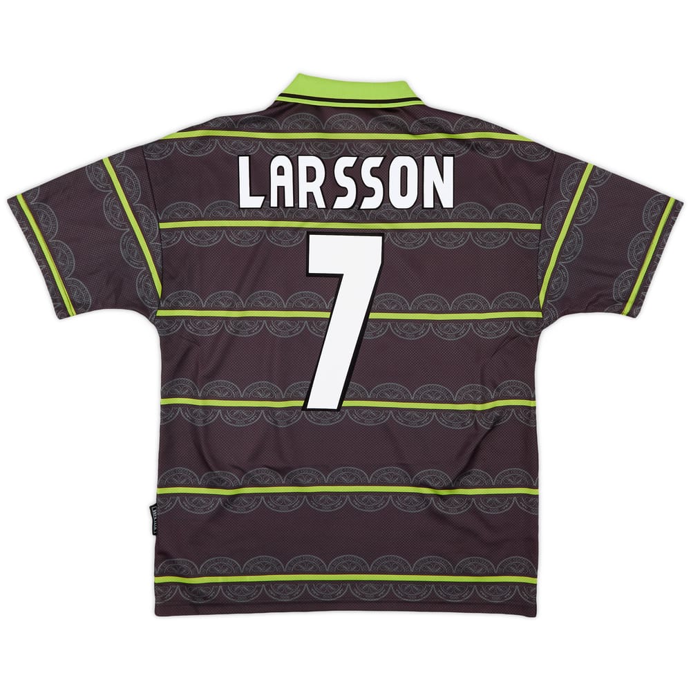 1998-99 Celtic Away Shirt Larsson #7 - 6/10 - (M)