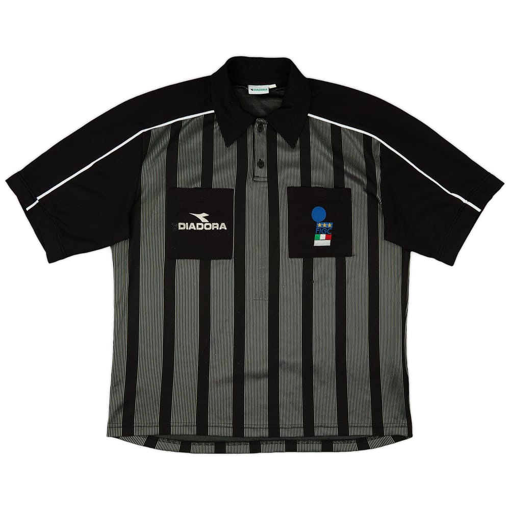 1990s Italy FIGC Diadora Referee Shirt - 4/10 - (XXL)