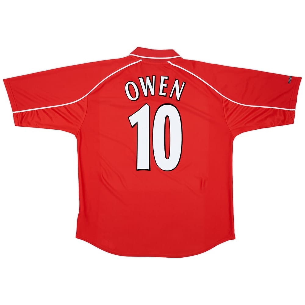 2000-02 Liverpool Home Shirt Owen #10 - 6/10 - (L)