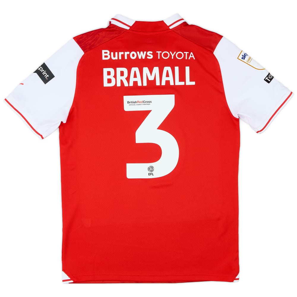 2023-24 Rotherham Match Issue Home Shirt Bramall #3