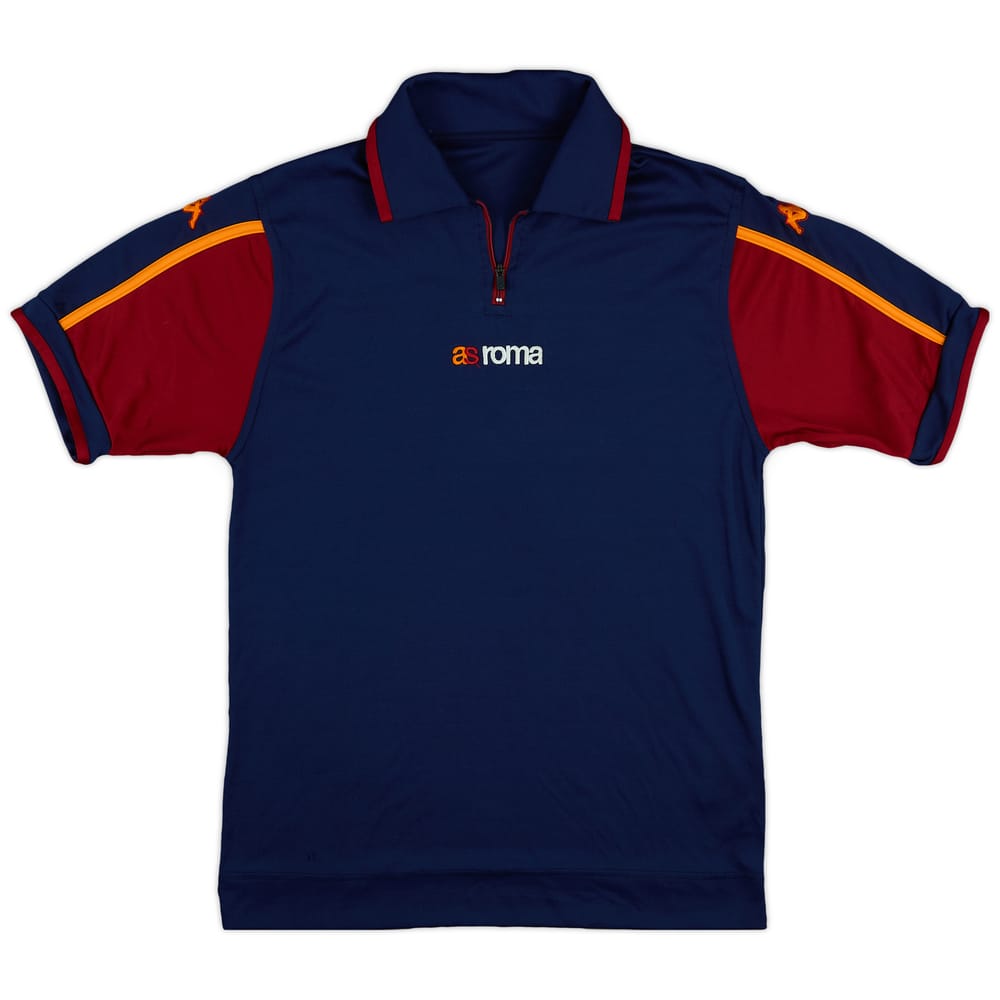 2002-03 Roma Kappa 1/4 Zip Training Shirt - 8/10 - (S)