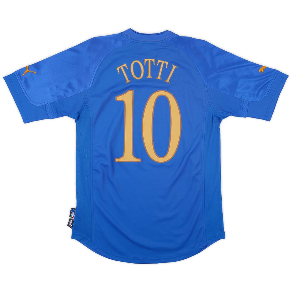 2004-06 Italy Home Shirt Totti #10 - 9/10 - (M)