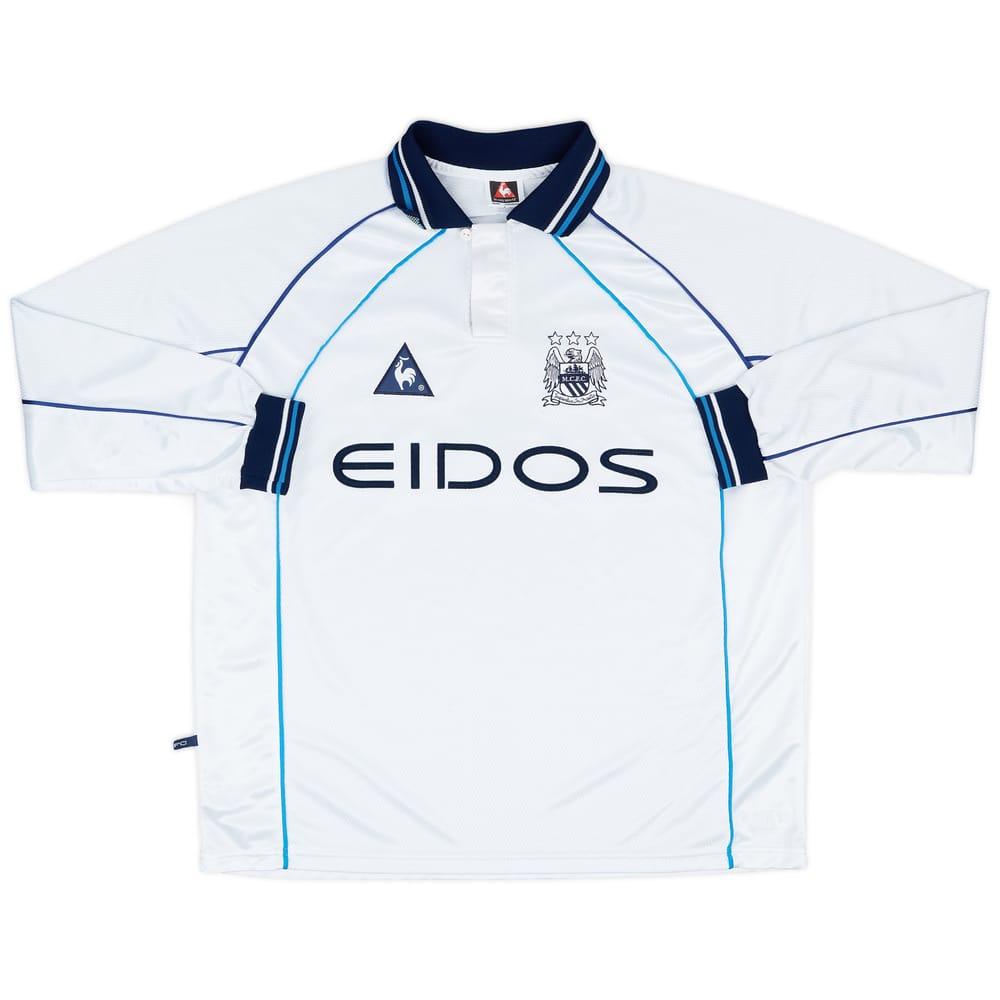 1999-00 Manchester City Match Issue Away L/S Shirt #13
