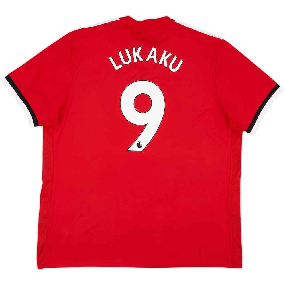 2017-18 Manchester United Home Shirt Lukaku #9 - 9/10 - (XXL)
