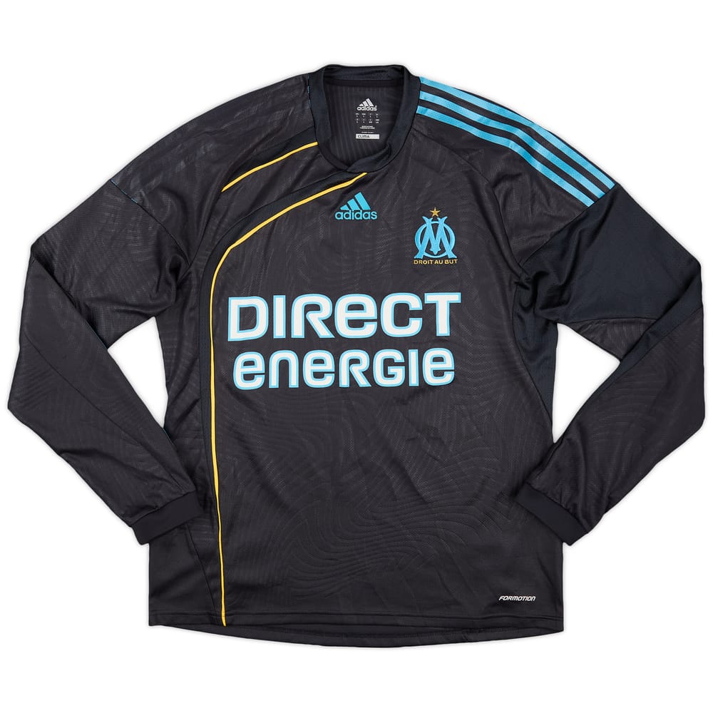 2009-10 Olympique Marseille Player Issue Third L/S Shirt - 9/10 - (L)