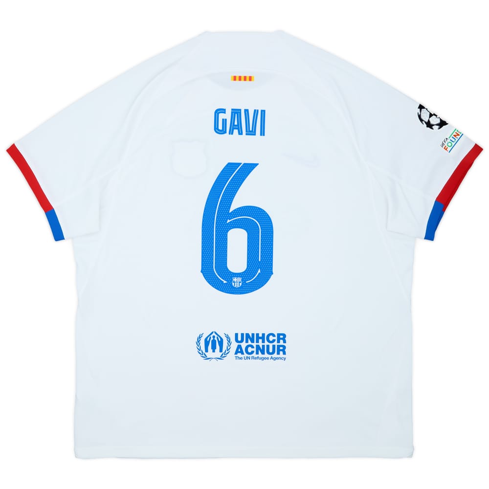 2023-24 Barcelona Away Shirt Gavi #6 - 8/10 - (XXL)
