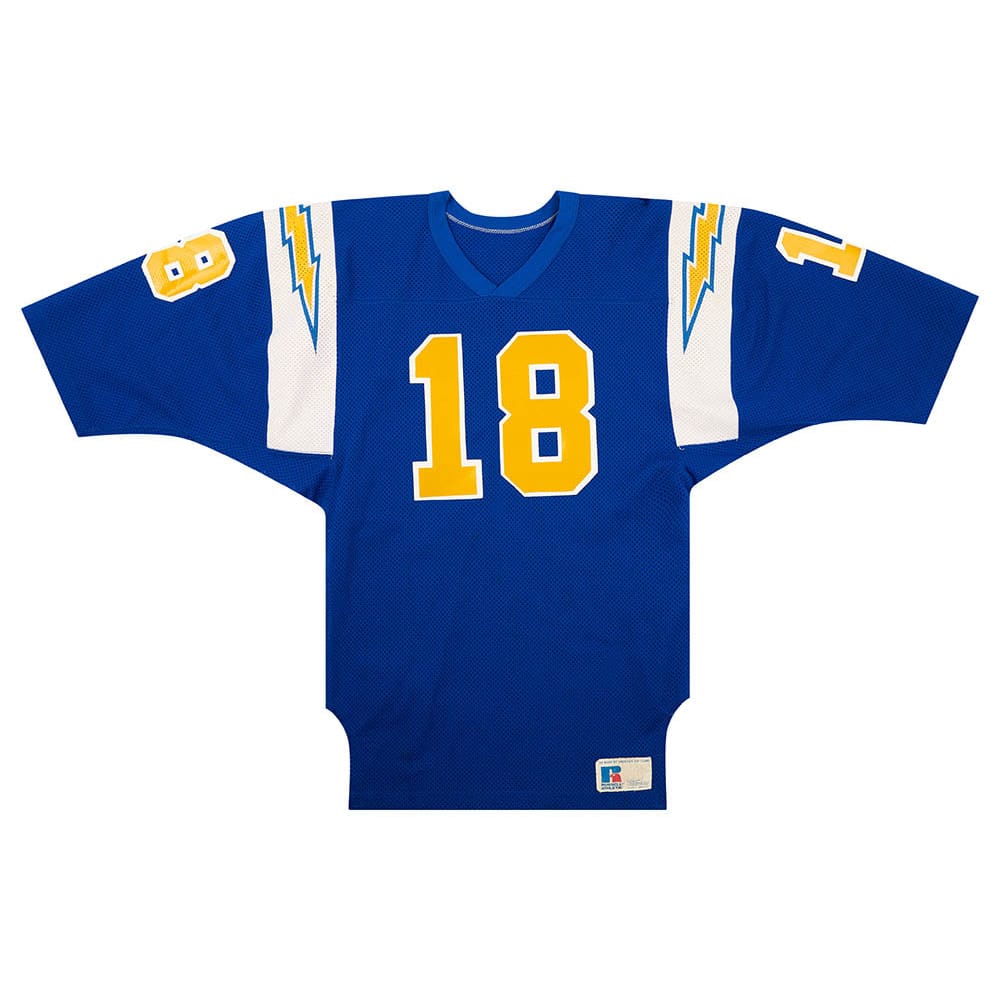 1980-84 San Diego Chargers Drucker #18 Russell Athletic Jersey (Home) S