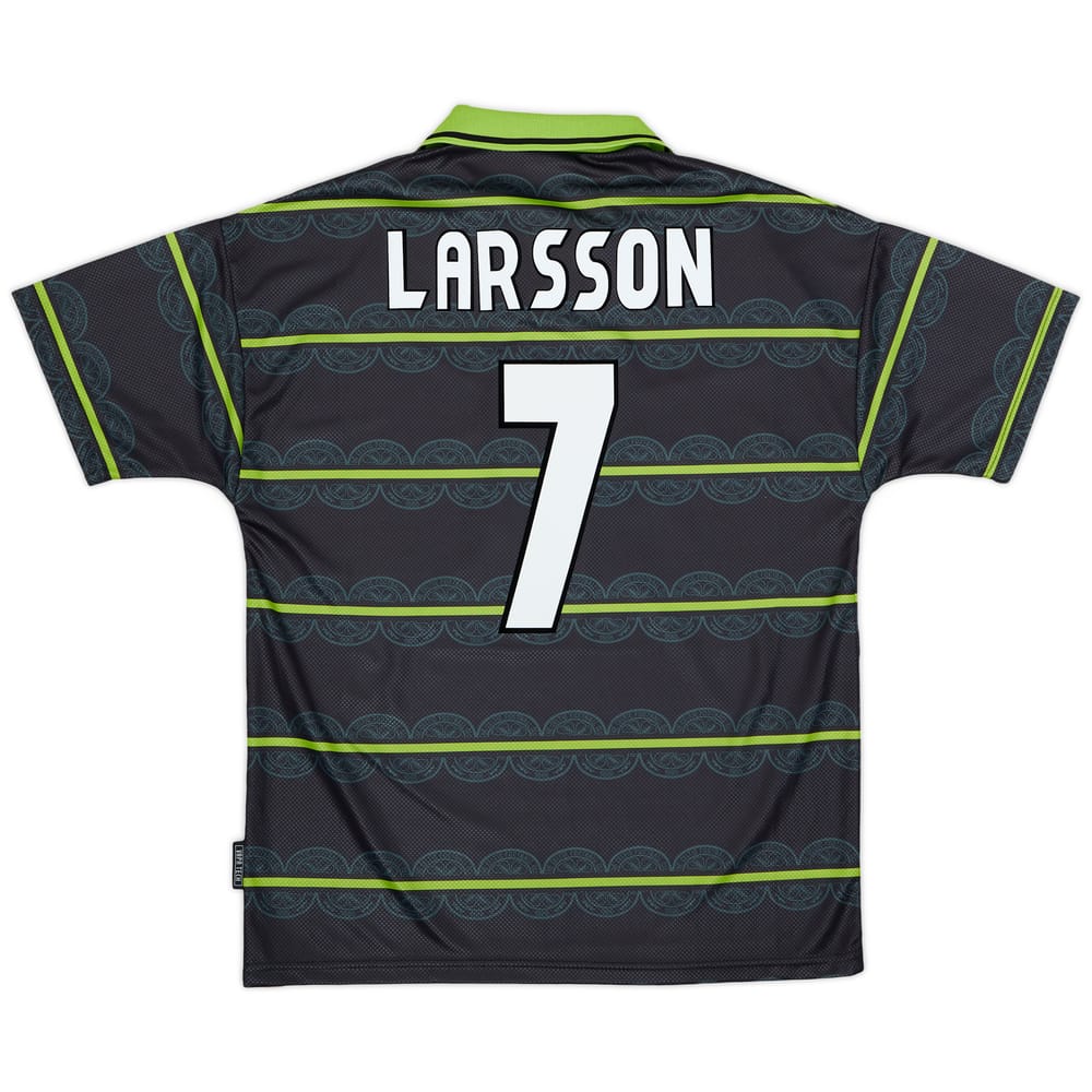 1998-99 Celtic Away Shirt Larsson #7 - 8/10 - (L)
