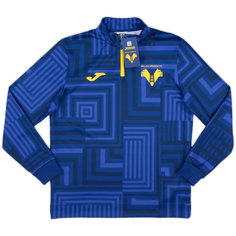 2023-24 Hellas Verona Joma Pre-Match 1/4 Zip Top (KIDS)