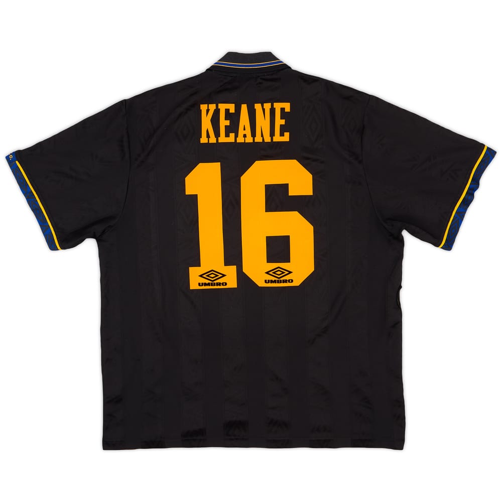 1993-95 Manchester United Away Shirt Keane #16 - 8/10 - (XXL)