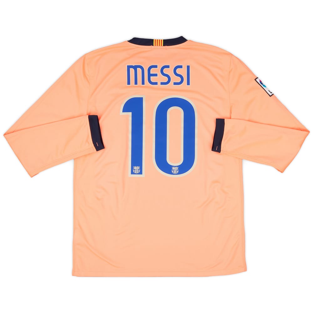 2009-10 Barcelona Away L/S Shirt Messi #10 - 9/10 - (M)