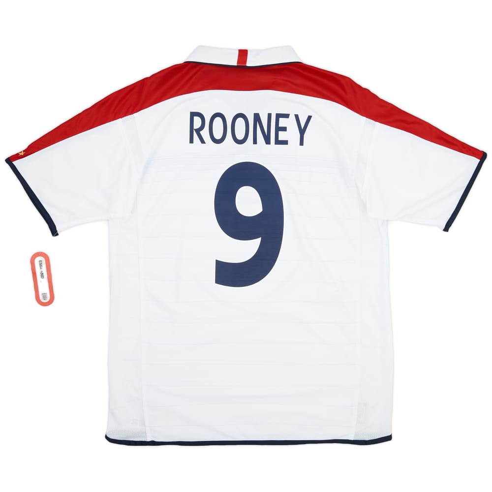 2003-05 England Home Shirt Rooney #9 (L)