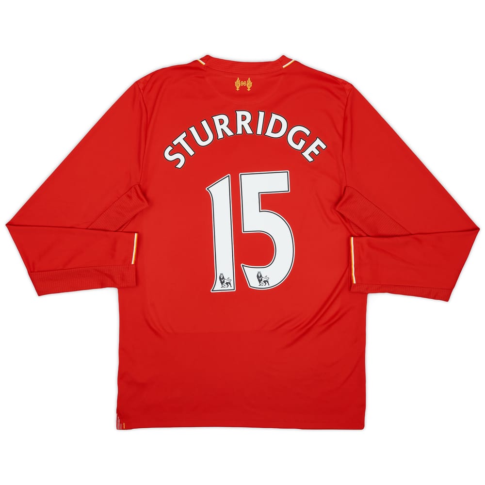 2015-16 Liverpool Home L/S Shirt Sturridge #15 - 9/10 - (S)