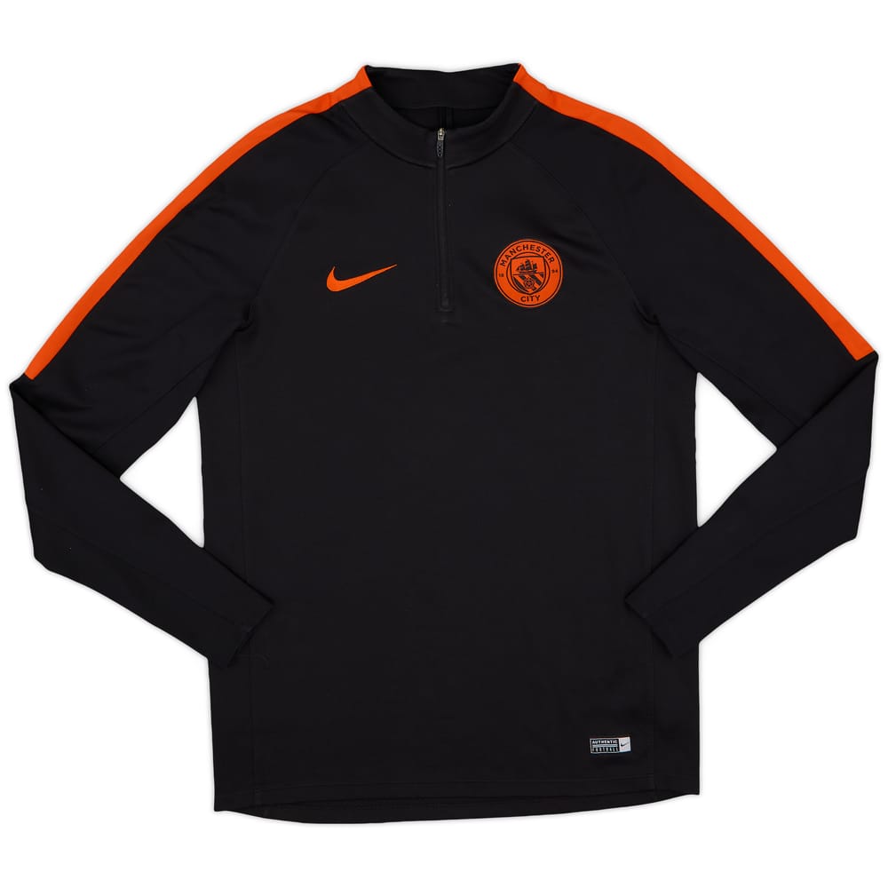 2016-17 Manchester City Nike 1/4 Zip Training Top - 8/10 - (M)