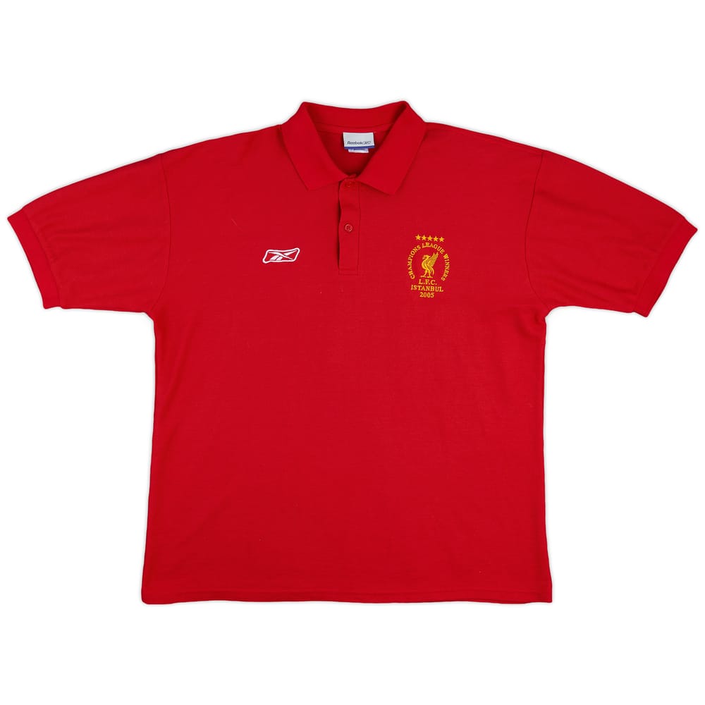 2005-06 Liverpool Reebok CL Winners Polo Shirt - 8/10 - (L)