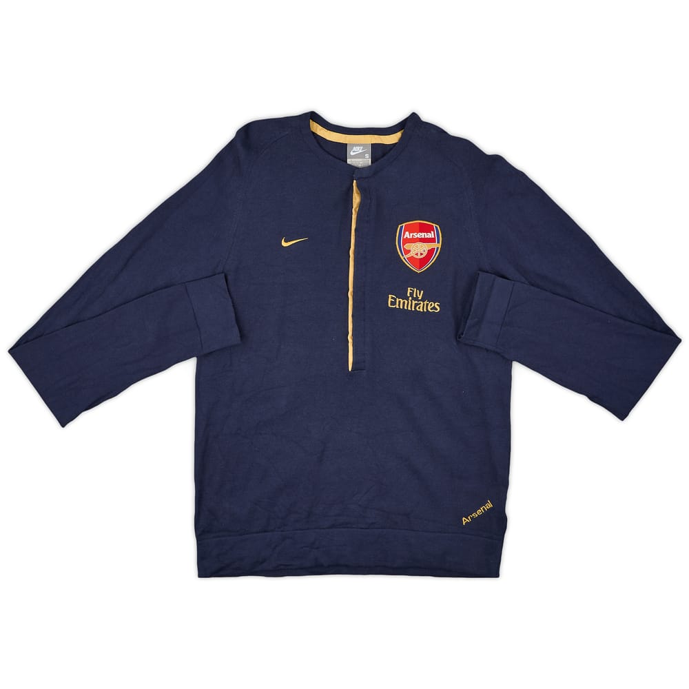 2007-08 Arsenal Nike Polo L/S Shirt - 9/10 - (S)