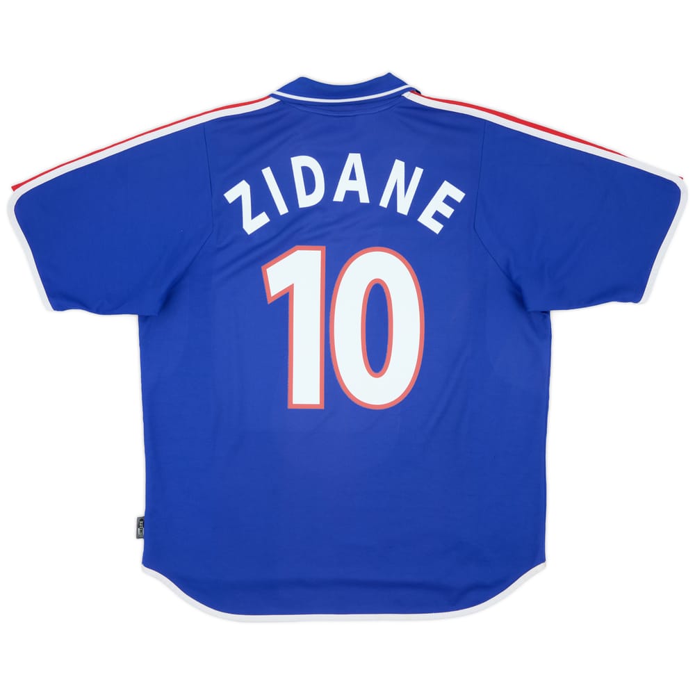 2000-02 France Home Shirt Zidane #10 - 8/10 - (XL)