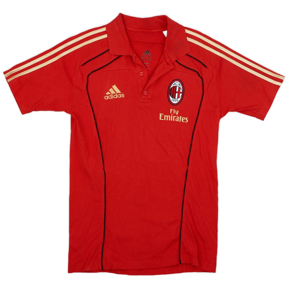 2010-11 AC Milan adidas Polo Shirt - 9/10 - (XL.Boys)