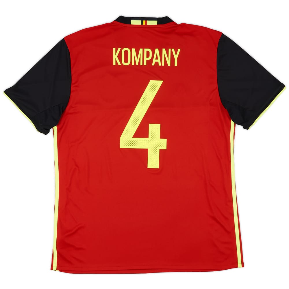2016-17 Belgium Home Shirt Kompany #4 - 9/10 - (L)