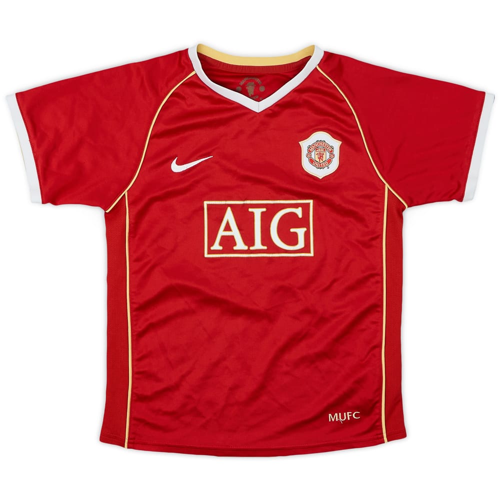 2006-07 Manchester United Home Shirt - 6/10 - (6-7Years)
