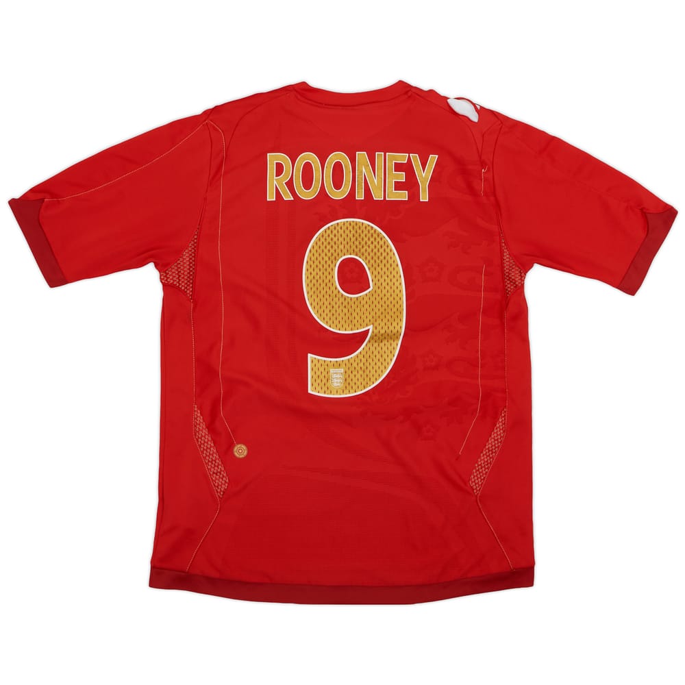 2006-08 England Away Shirt Rooney #9 - 5/10 - (M)