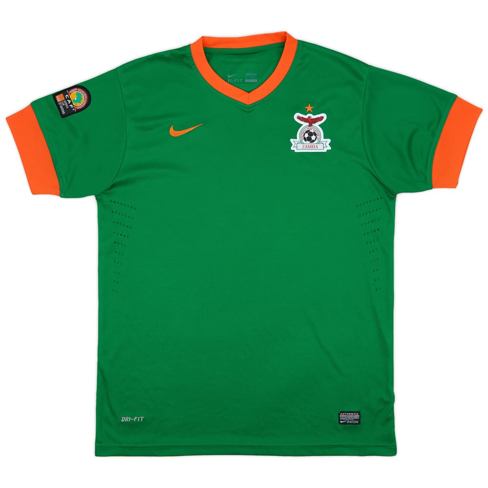 2013-14 Zambia 'Africa Cup of Nations' Home Shirt - 9/10 - (XXL)