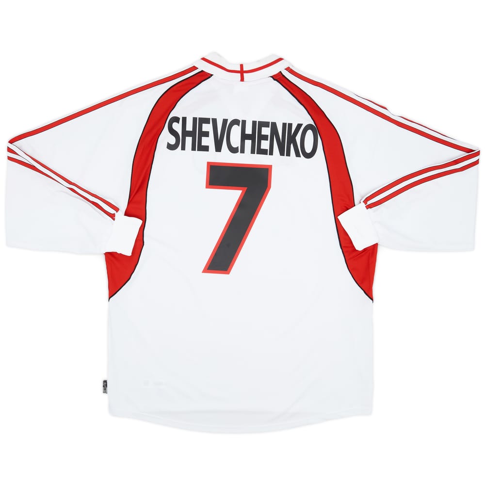 2000-02 AC Milan Away L/S Shirt Shevchenko #7 (XL)