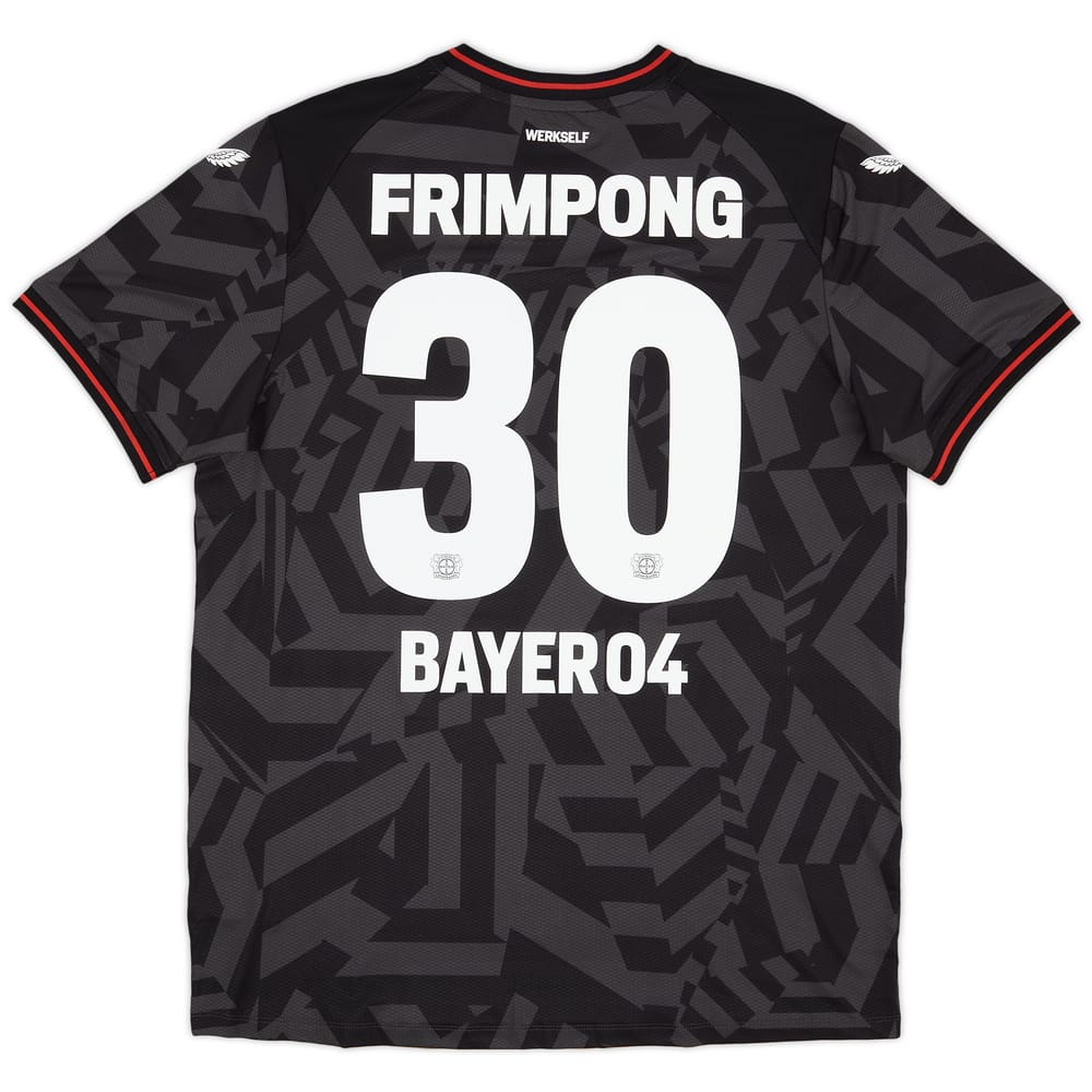 2022-23 Bayer Leverkusen Player Issue Pro Away Shirt Frimpong #30
