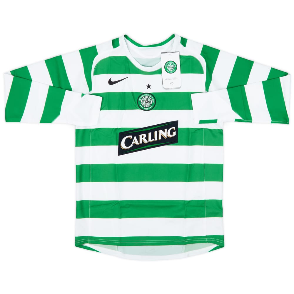 2005-07 Celtic Home L/S Shirt (L.Boys)